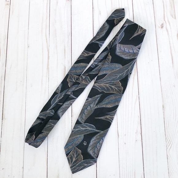 Dior Other - Vintage Christian Dior Monsieur Black Print Tie